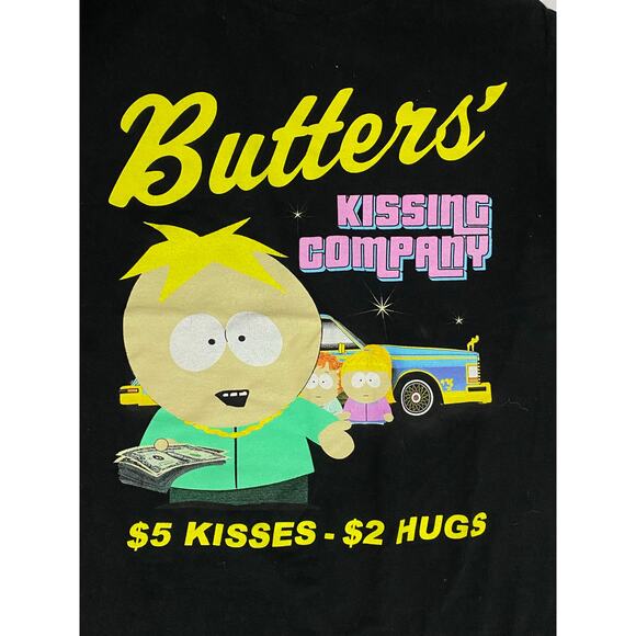 South Park “Butters’ Kissing Company” Graphic T-Shirt – Size Small, Black - Picture 4 of 8
